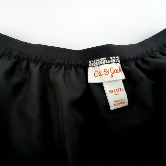 Cat & Jack XS Girls Black Sparkly Tulle Skirt Polyester & Nylon Made In Indonesi - Picture 4 of 6